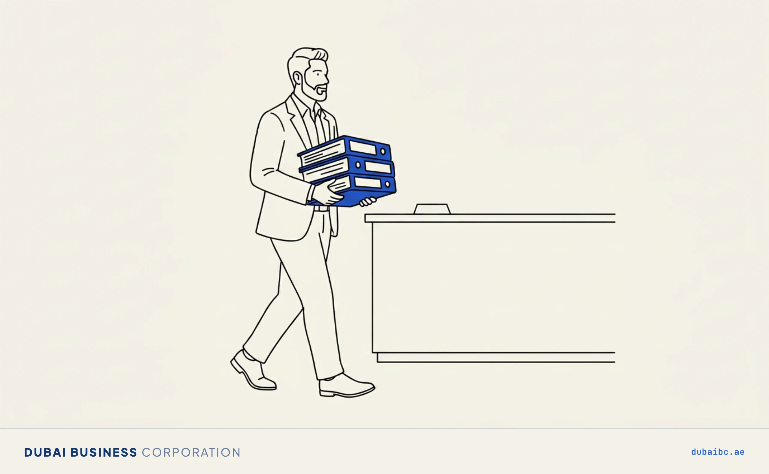 Ali carrying folders, what you can do at Amer