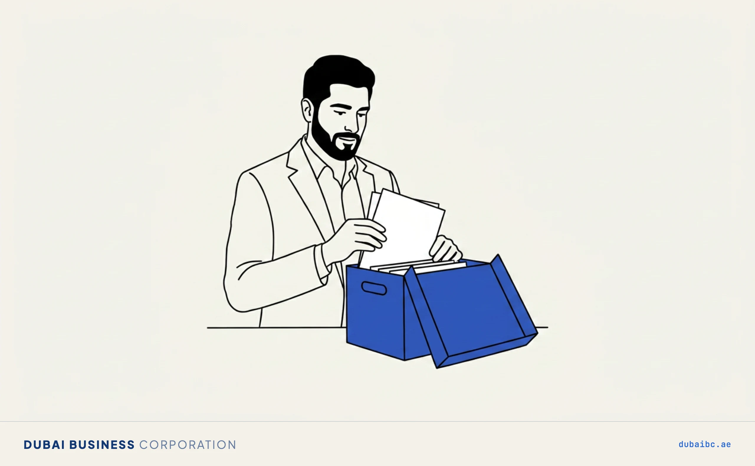 Ali files papers in a records box.
