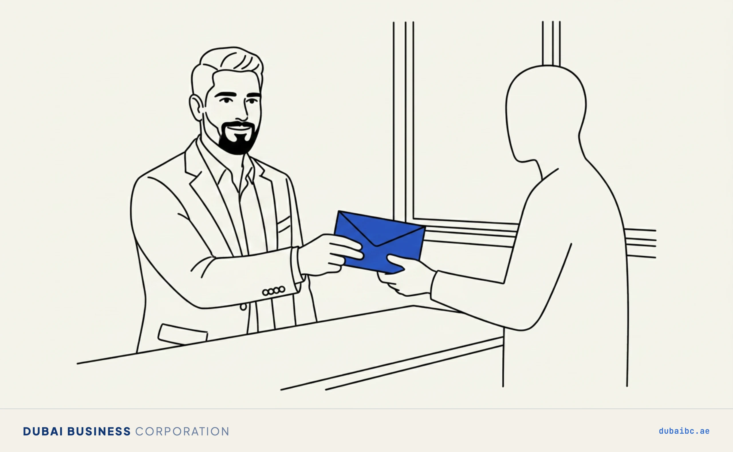 Ali handing a pay envelope, the wage protection system