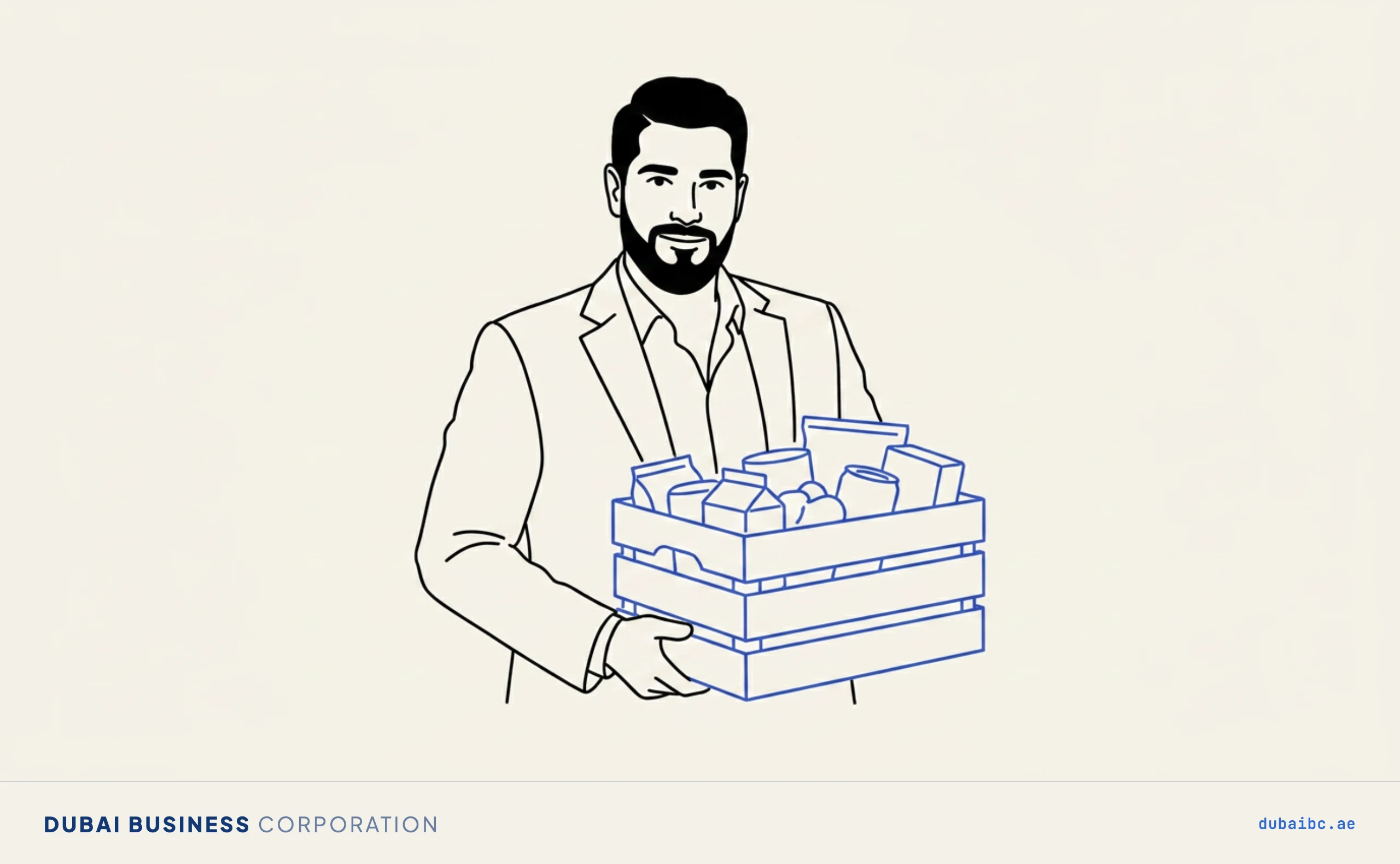 Ali with a crate of goods, what a commercial licence covers