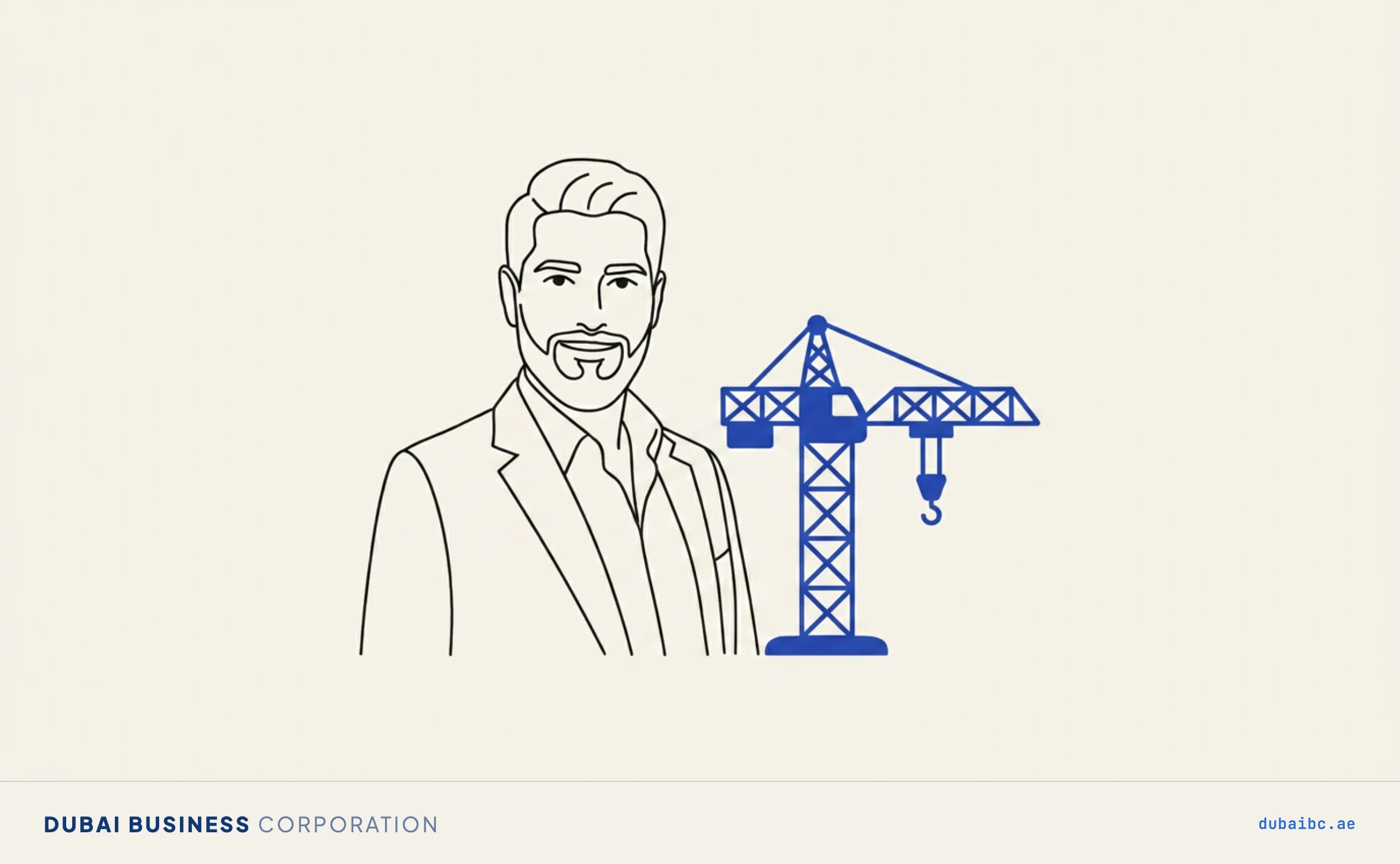 Ali stands by a crane, project approvals.