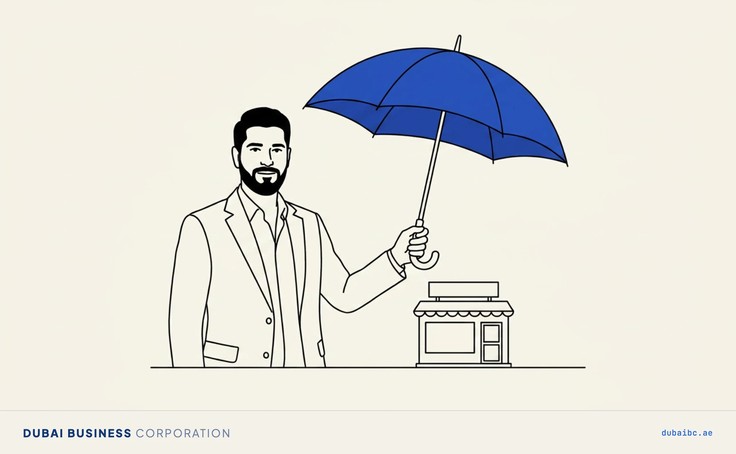 Ali sheltering a small shop, small business relief