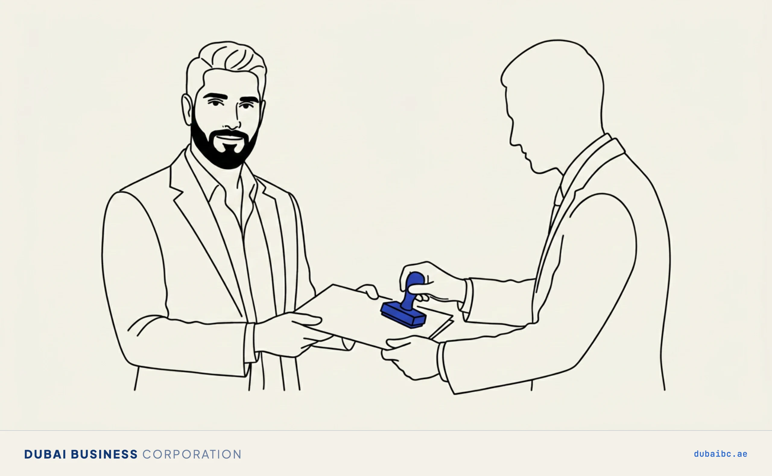 Ali receiving a stamp, who approves what