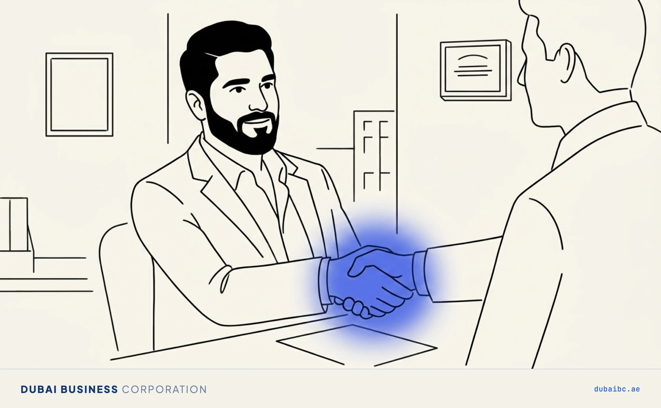 Ali shakes hands, worker protections.