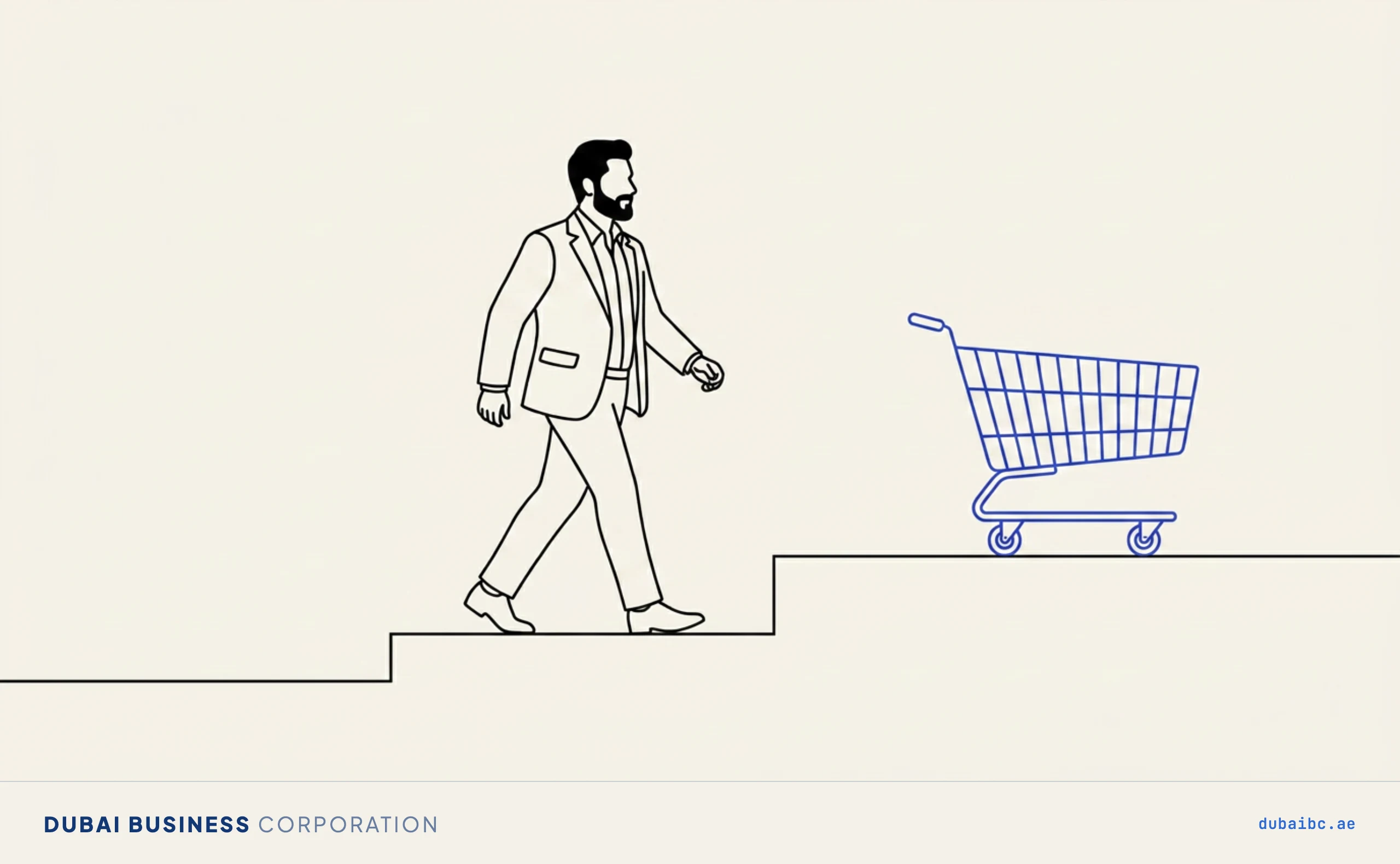 Ali on a stepped path, getting an e-commerce licence