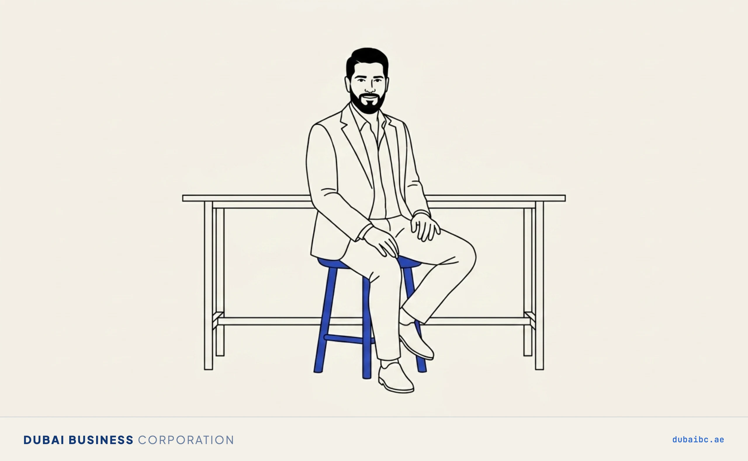 Ali sits on a stool, a flexi-desk.