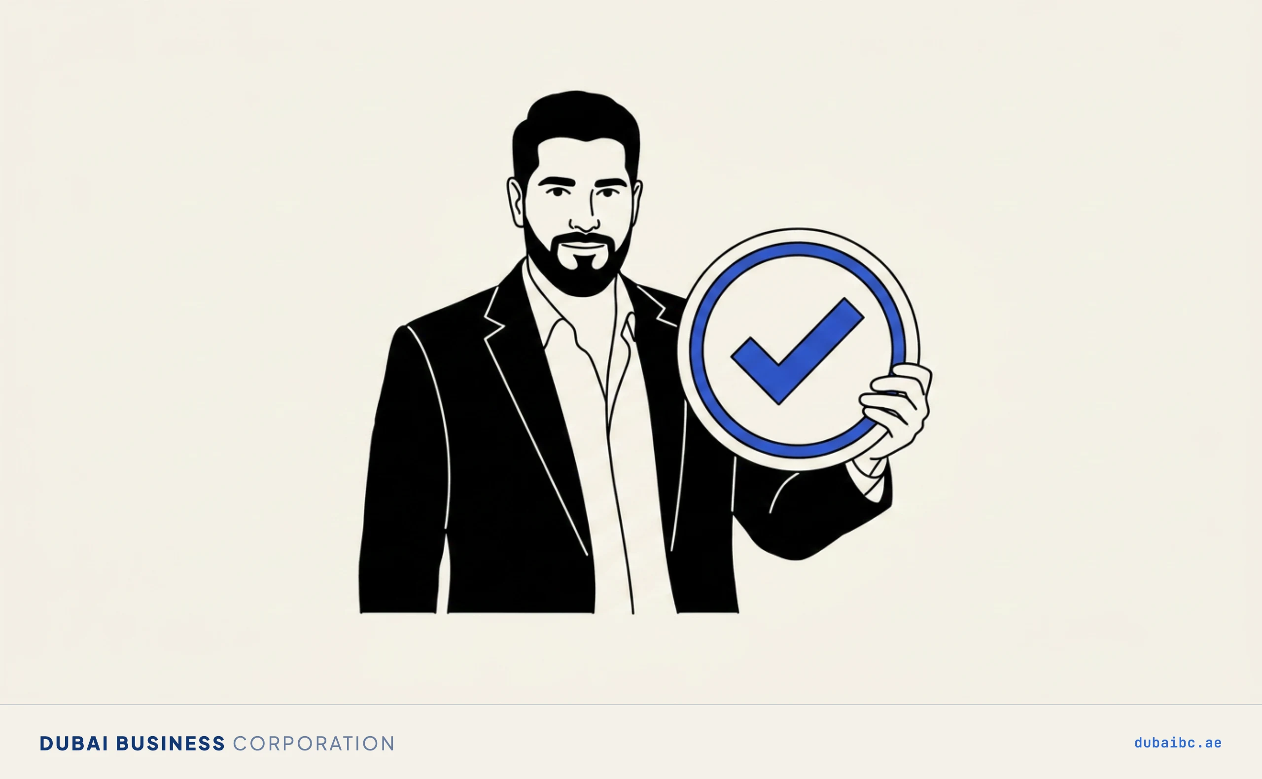 Ali holds a checkmark badge for a ready application.