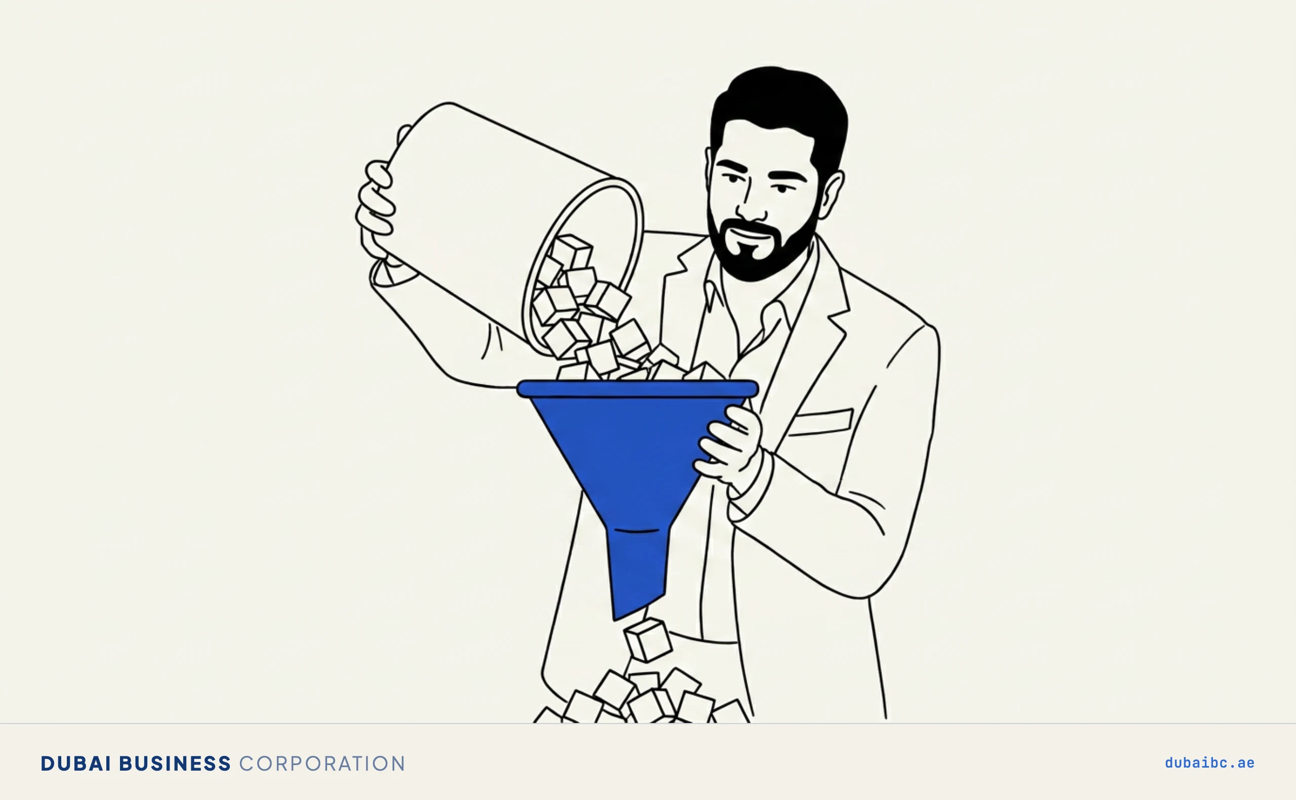 Ali using a funnel to narrow forty zones to one
