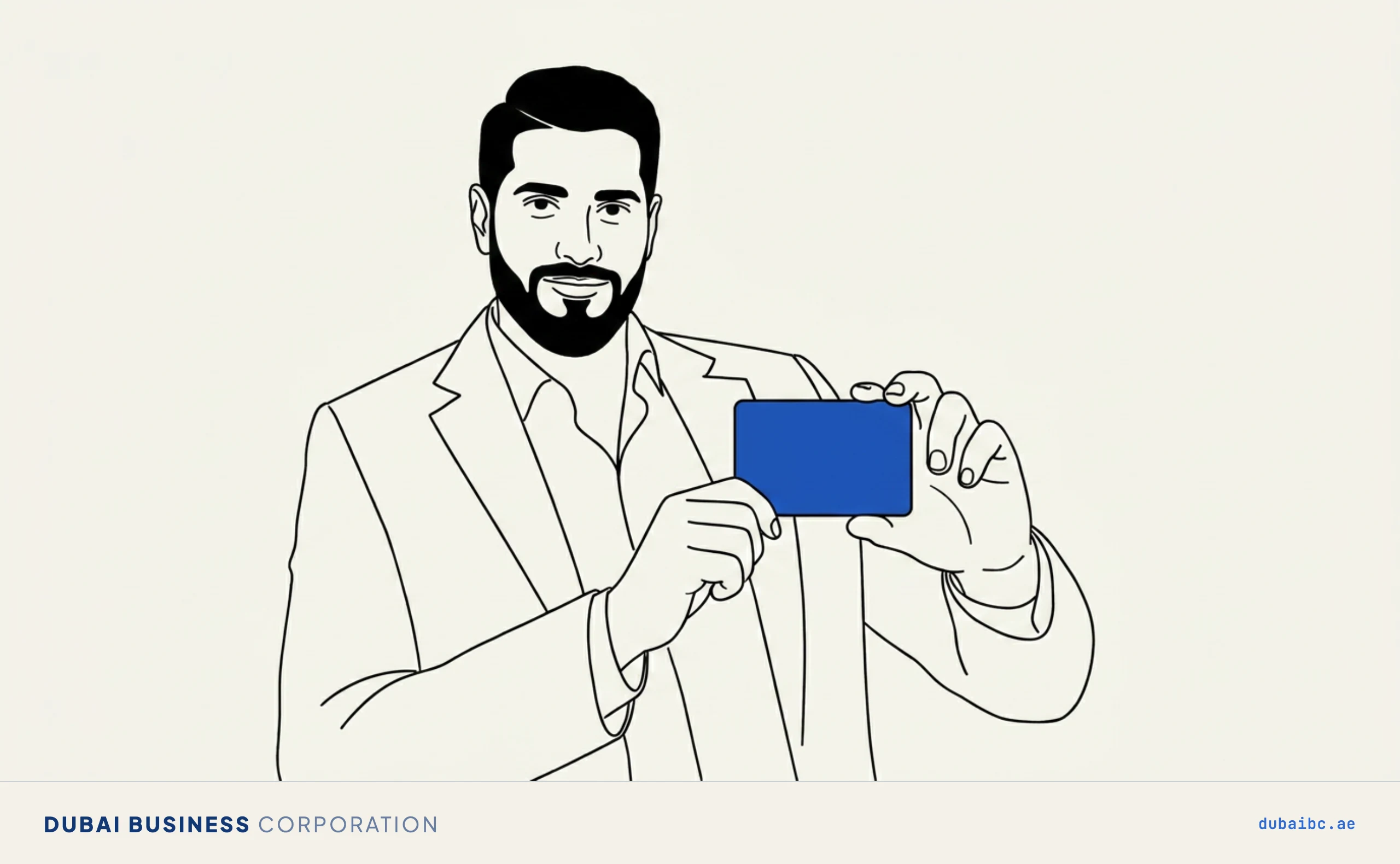 Ali holding a card, what the Golden Visa gives you