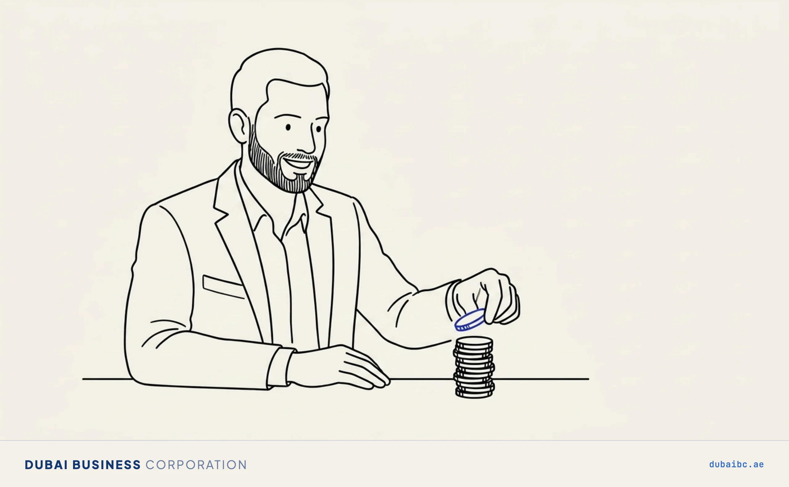 Ali stacks a coin for payroll under WPS.