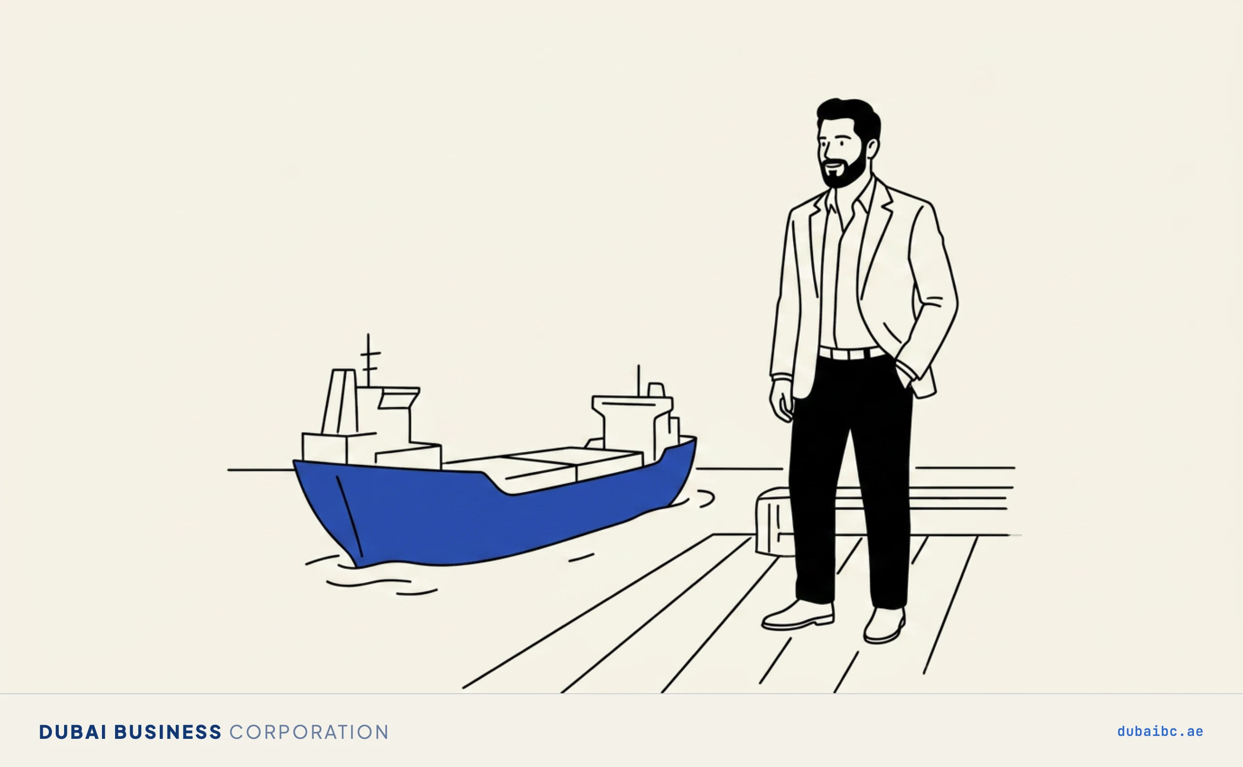 Ali at a dock, import and export