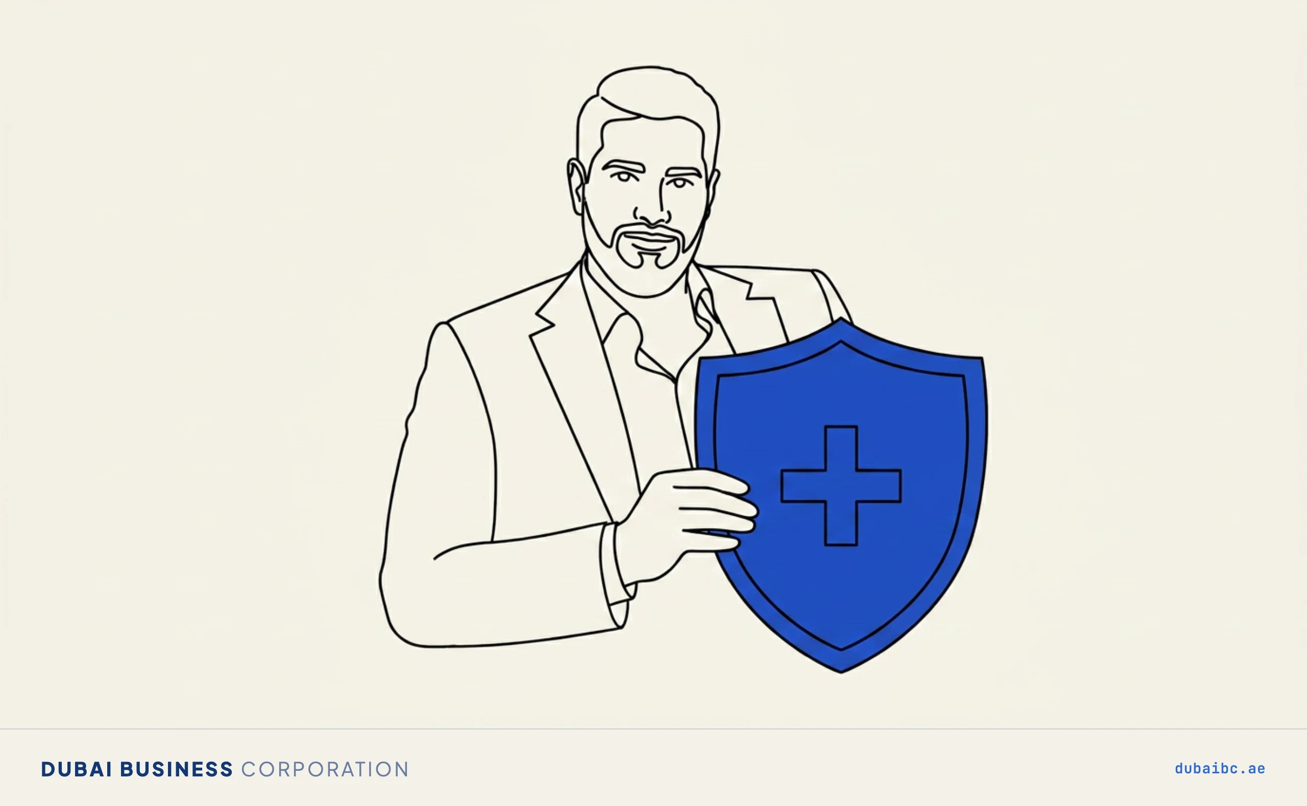 Ali with a health shield, mandatory insurance