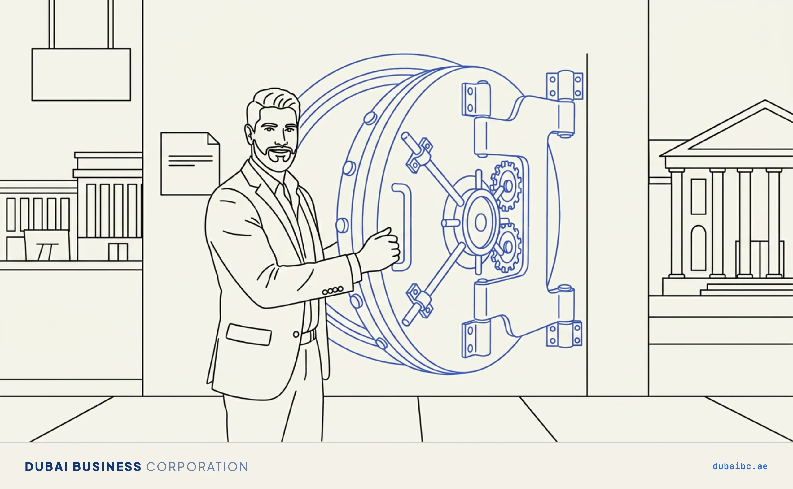 Ali opens a vault, holding company banking.