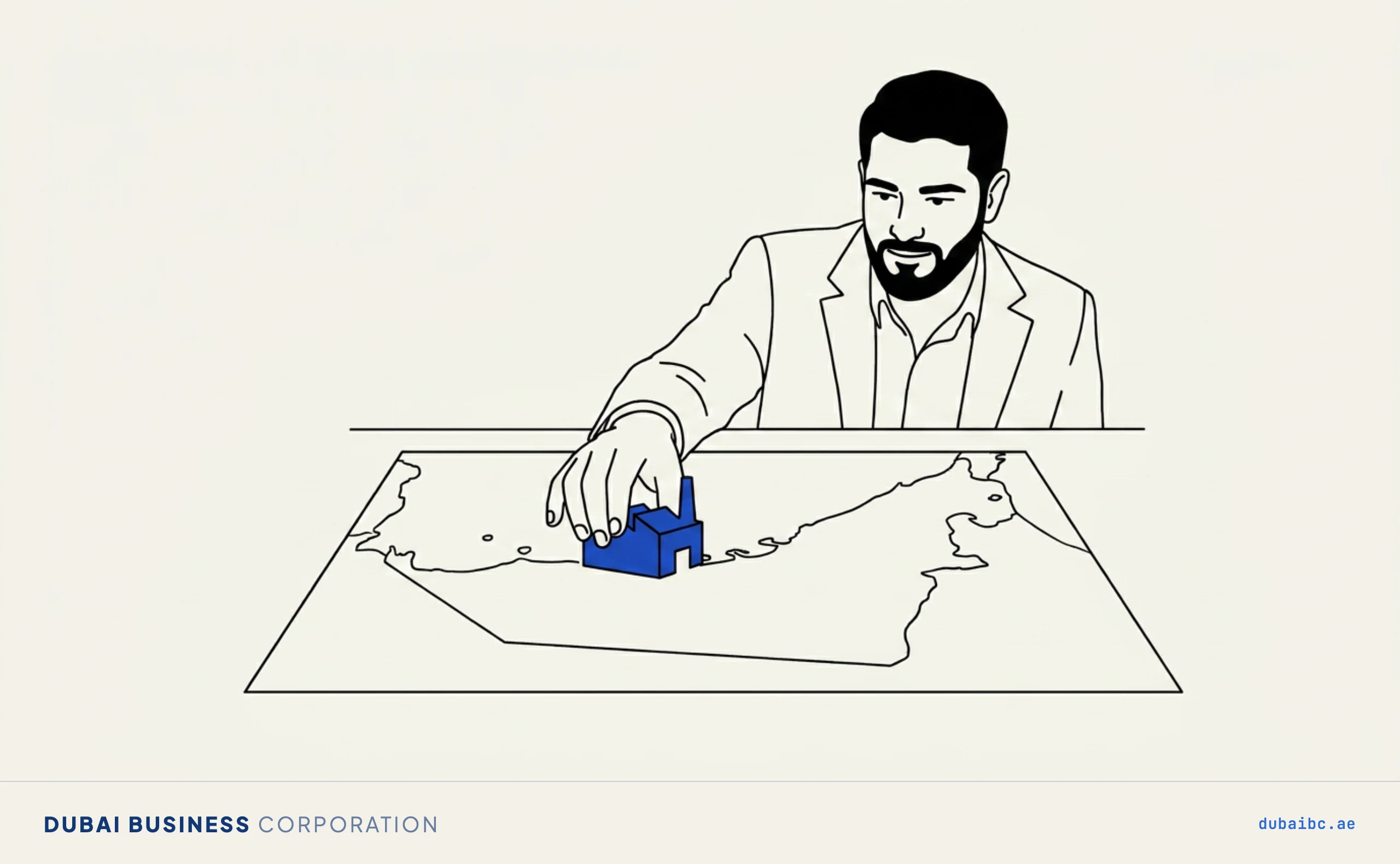 Ali placing a factory on a map, choosing a location