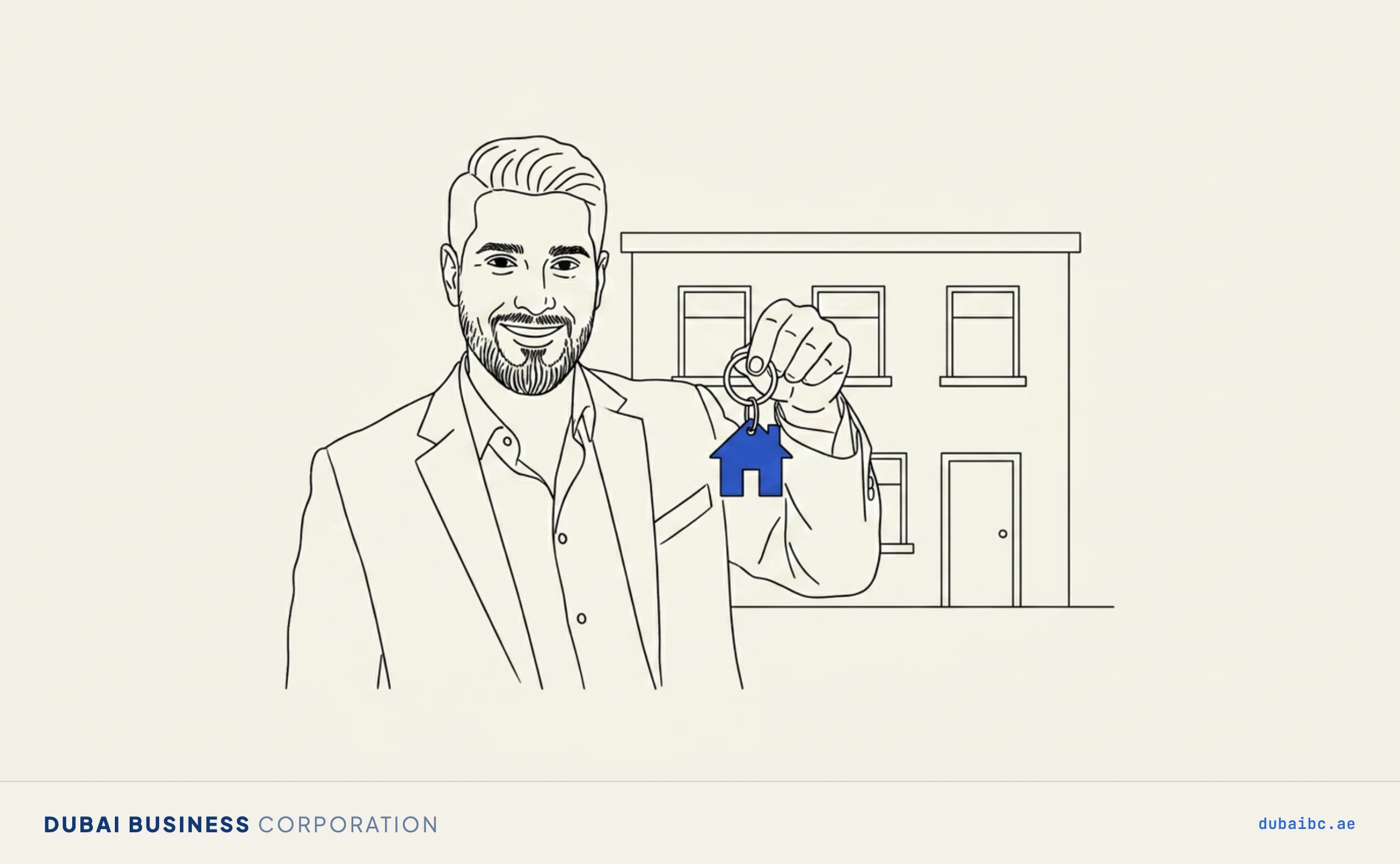 Ali holding a house keyring, property investment
