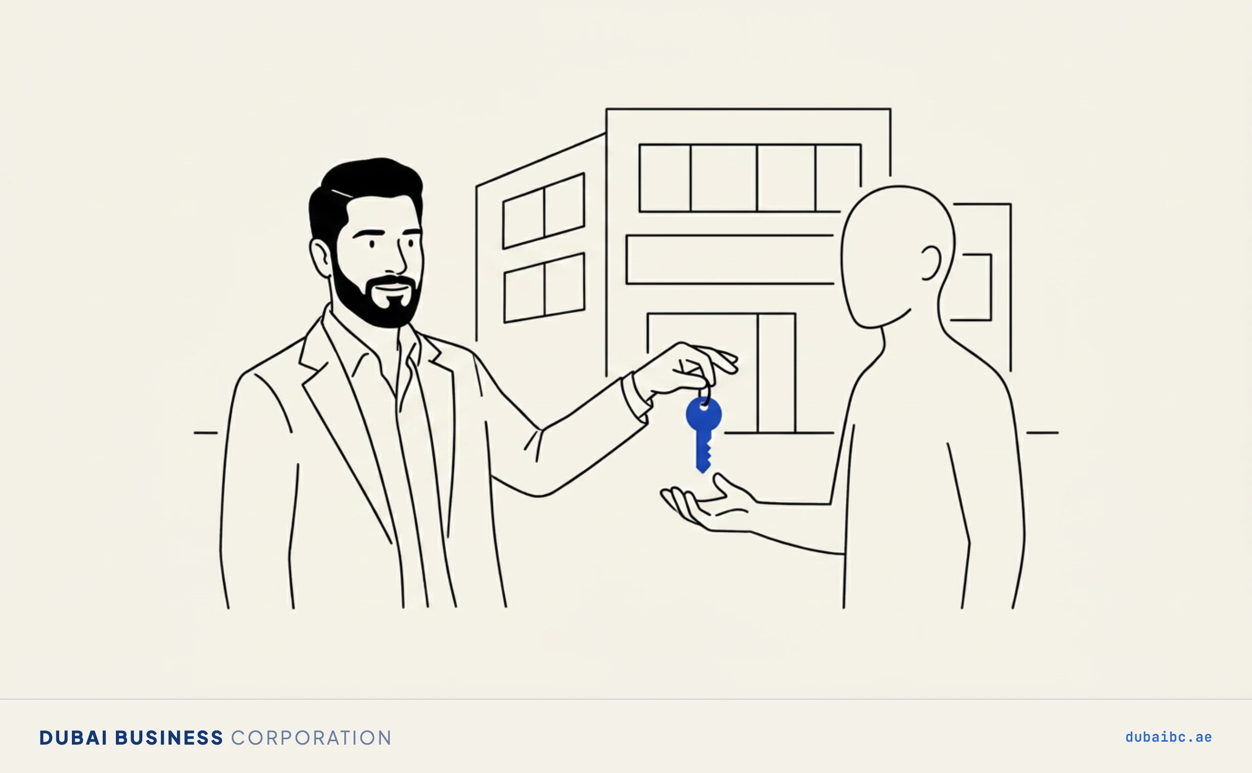 Ali handing over a key, the employer's housing obligation