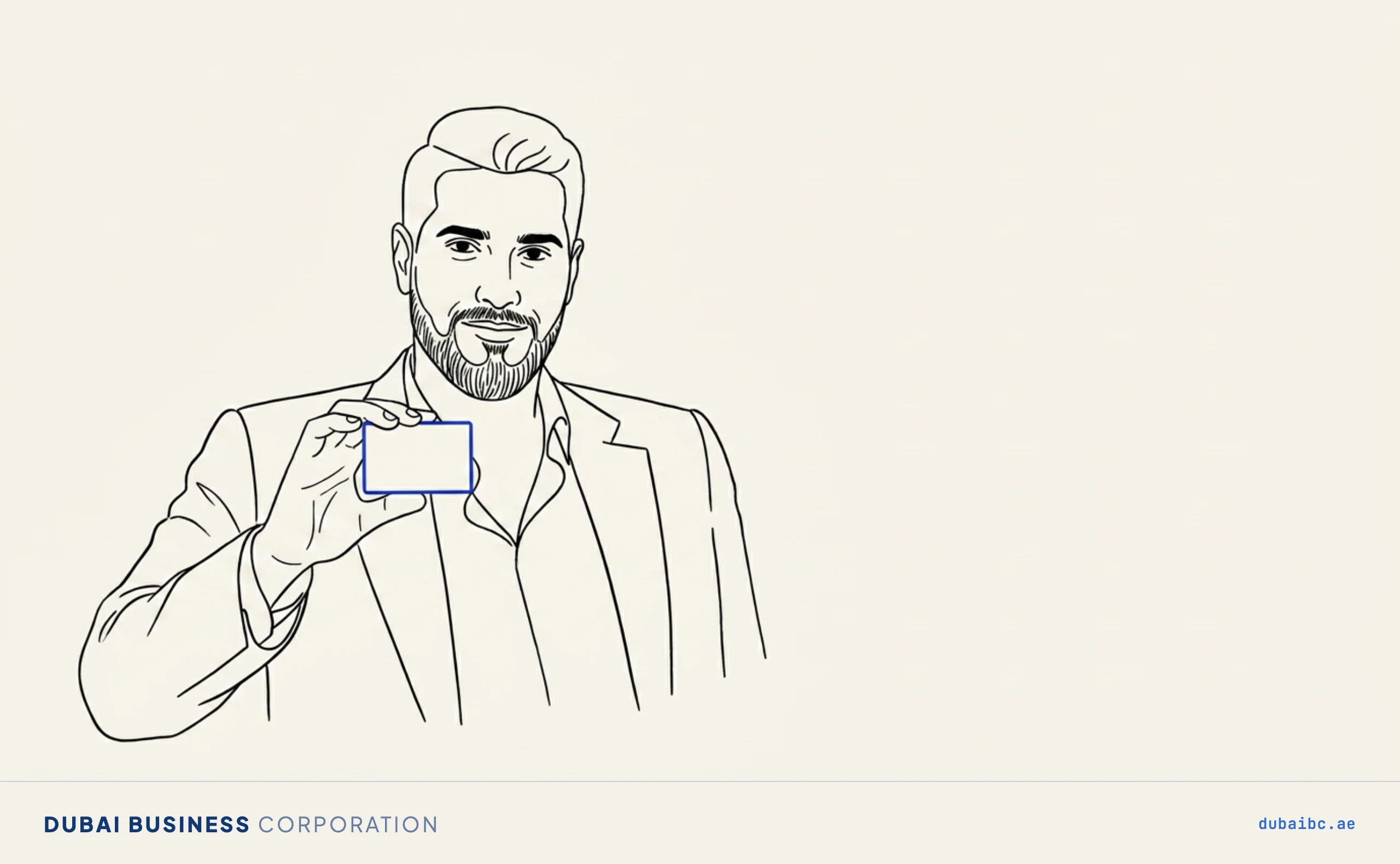 Ali holding a permit card, the work permit