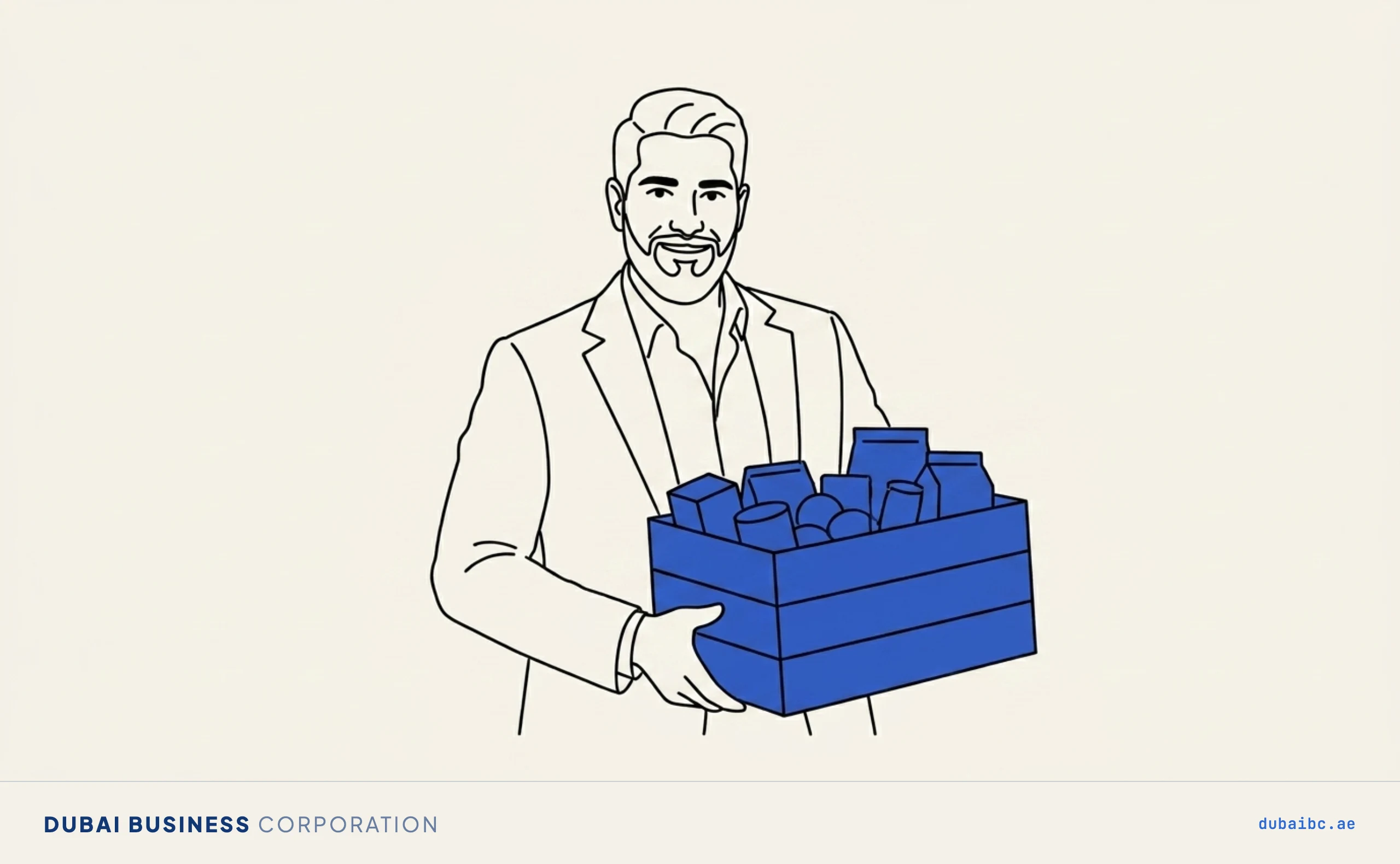 Ali with a crate, the commercial licence