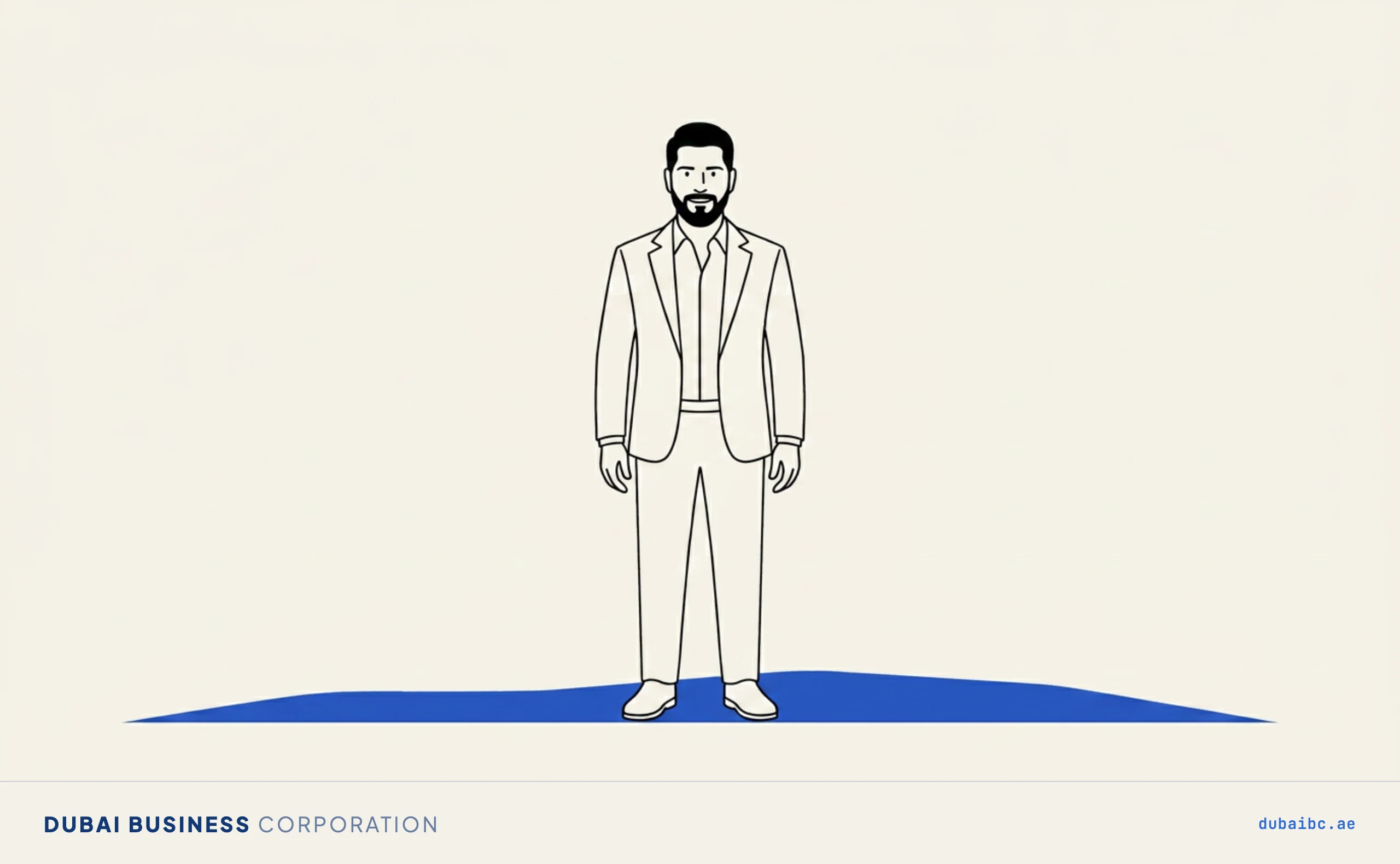 Ali stands on a land shape, a resident person.