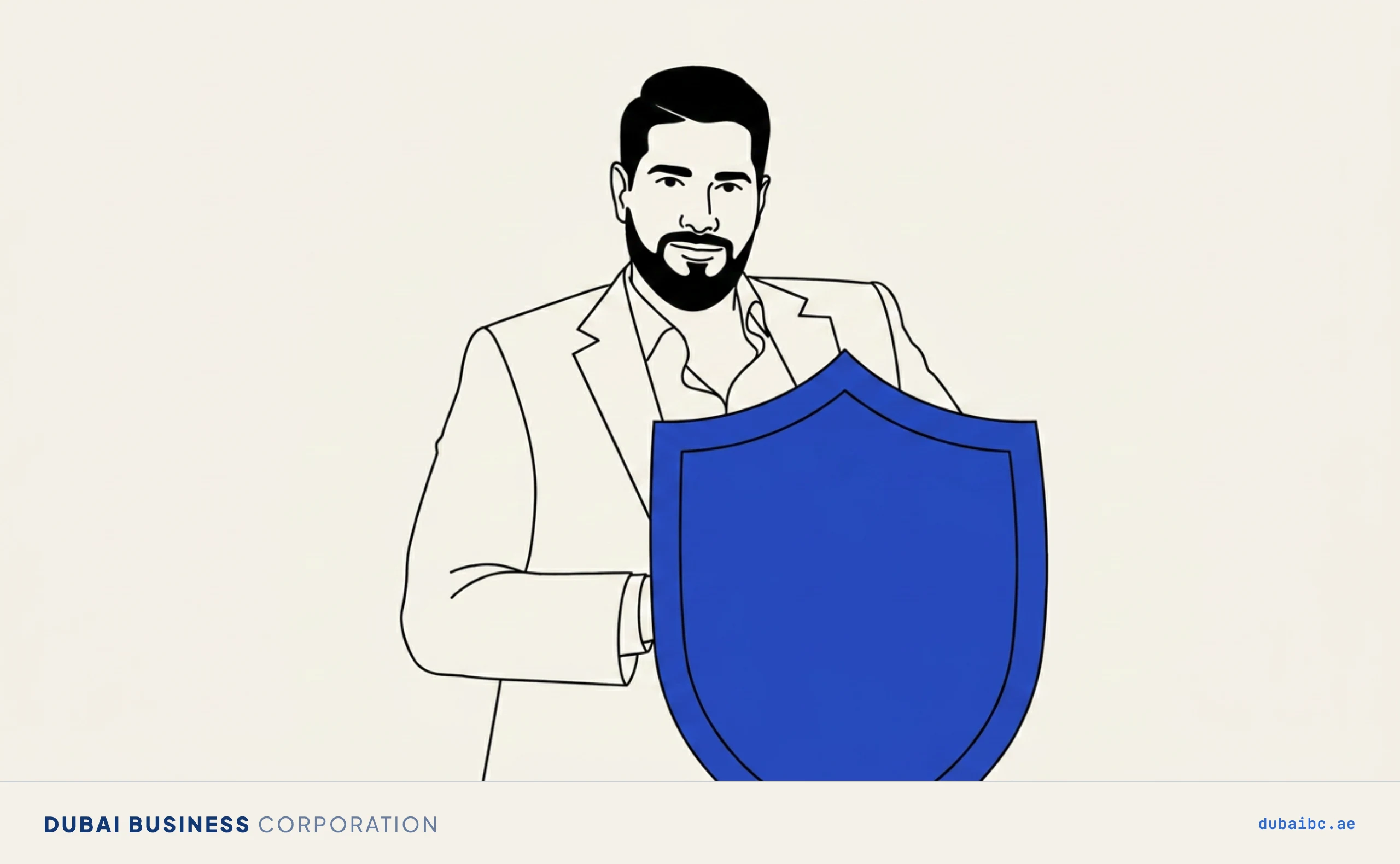 Ali holds a shield, the PDPL.