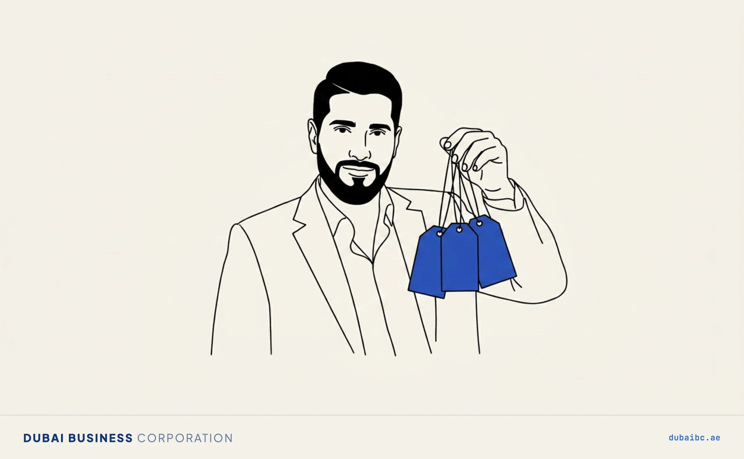 Ali holding three blank tags, three PRO pricing models