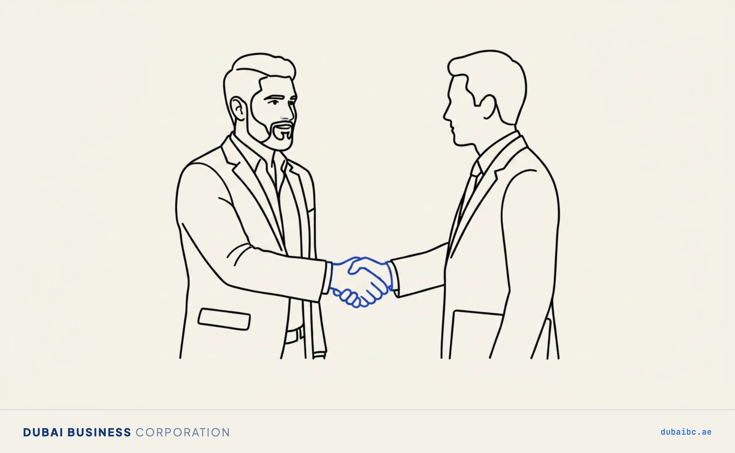 Ali shaking hands, the local service agent