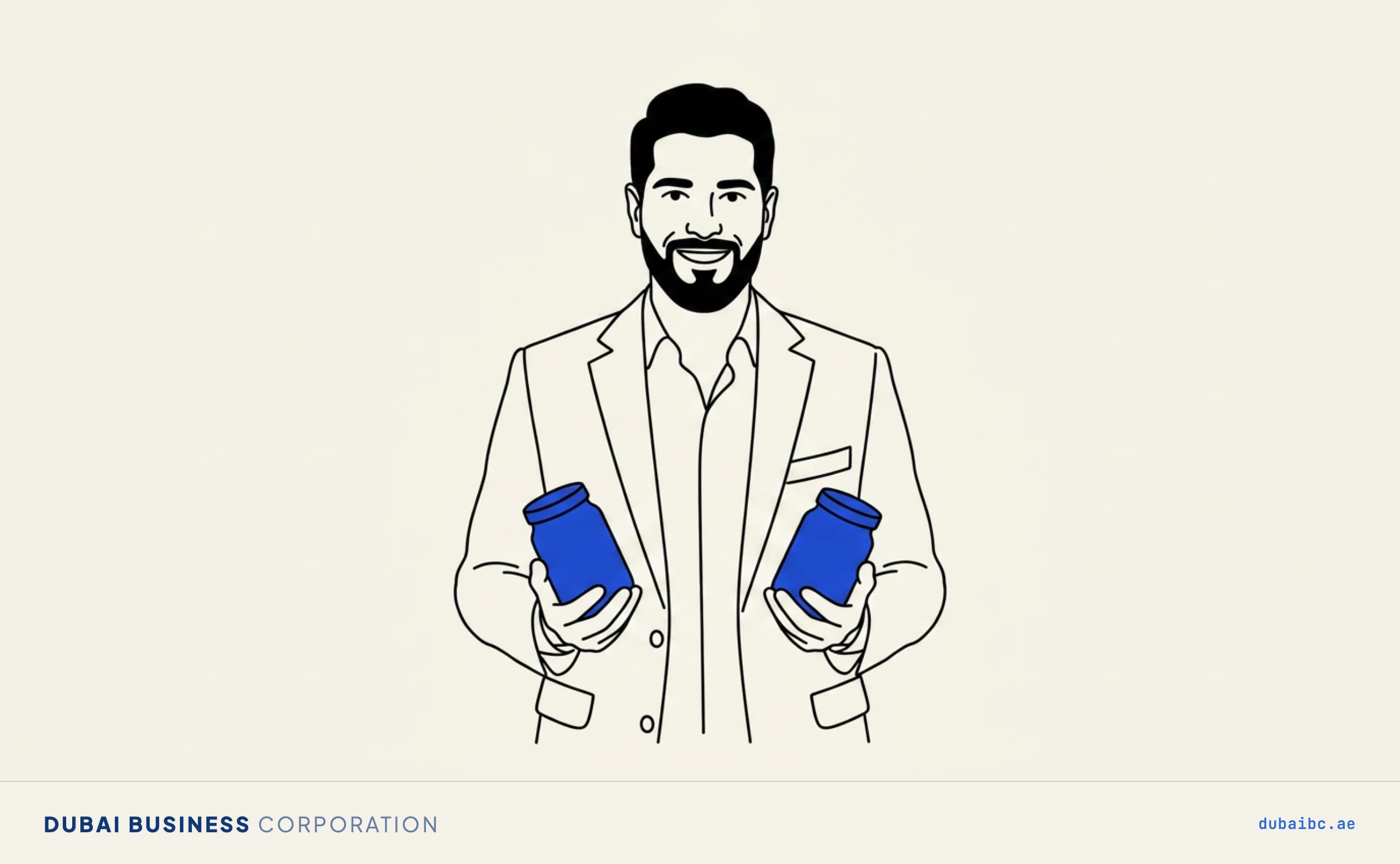 Ali with two separate jars, a clean separation