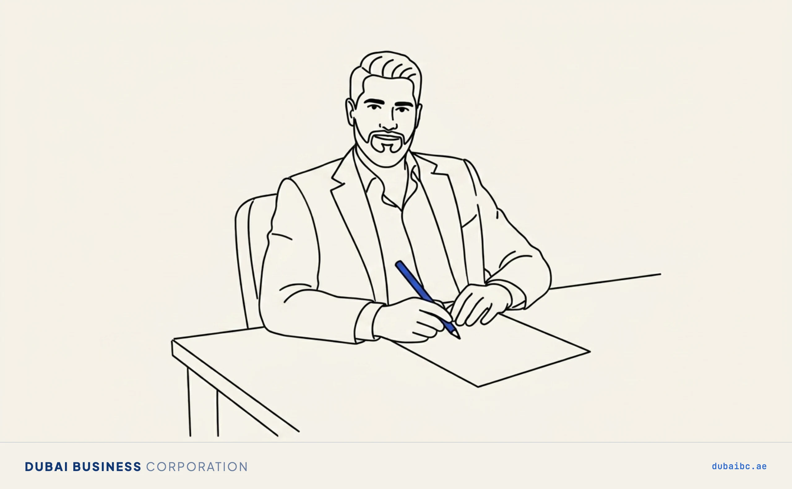Ali with a pencil at a desk, the broker exam