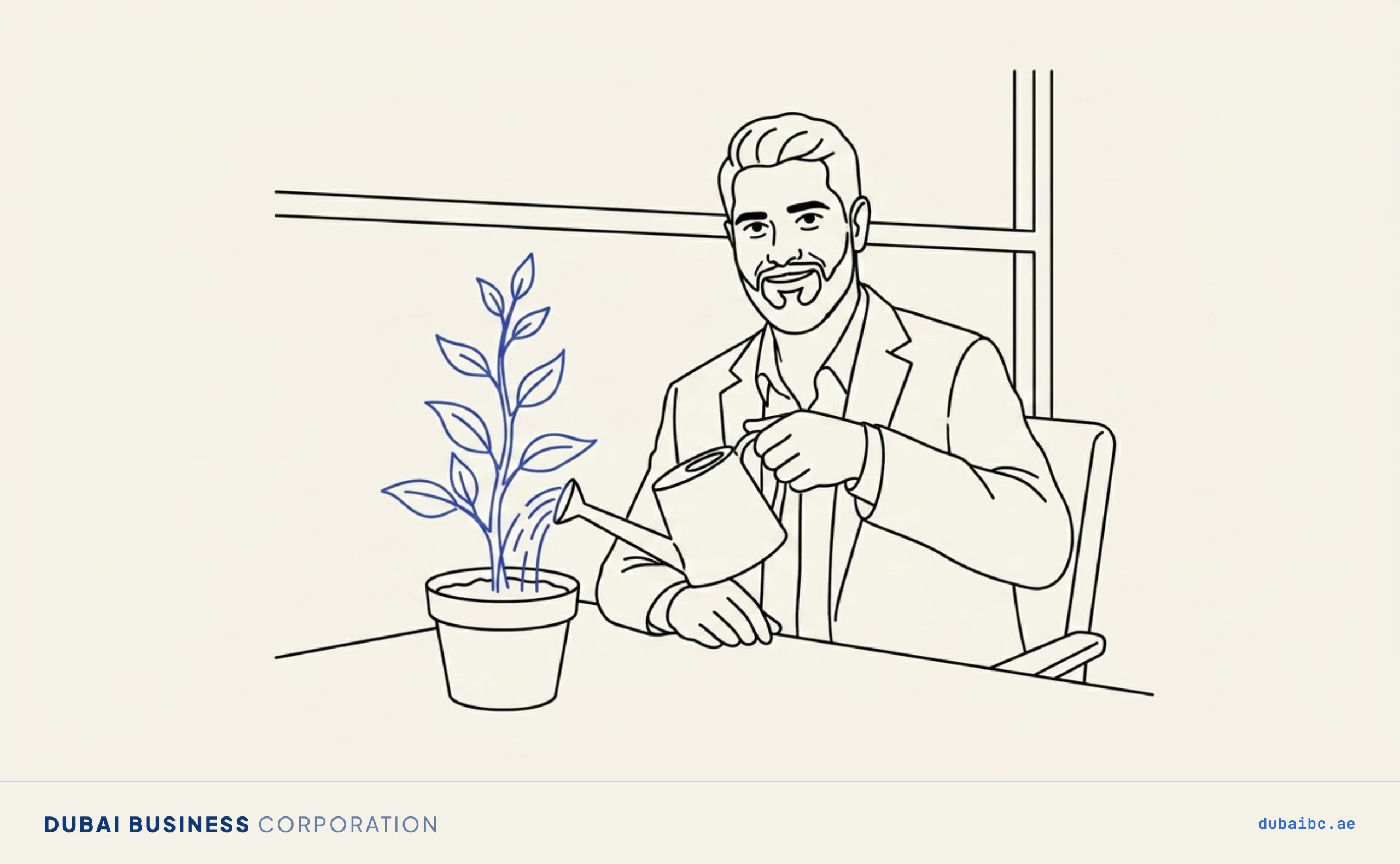 Ali growing a small plant, where a recruitment agency makes money