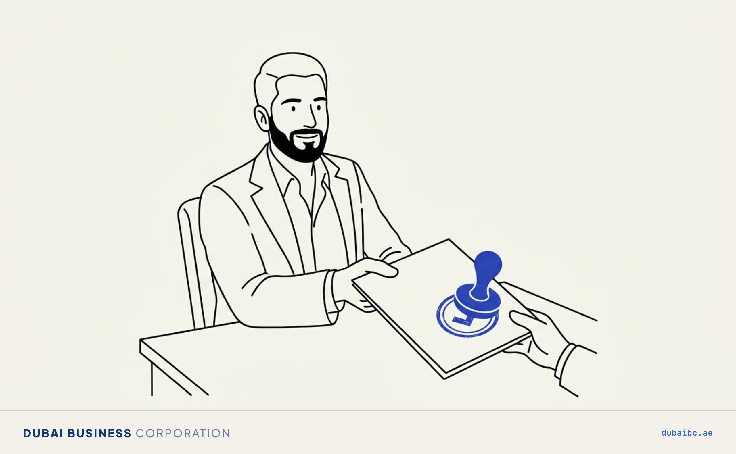 Ali getting a stamp, initial approval