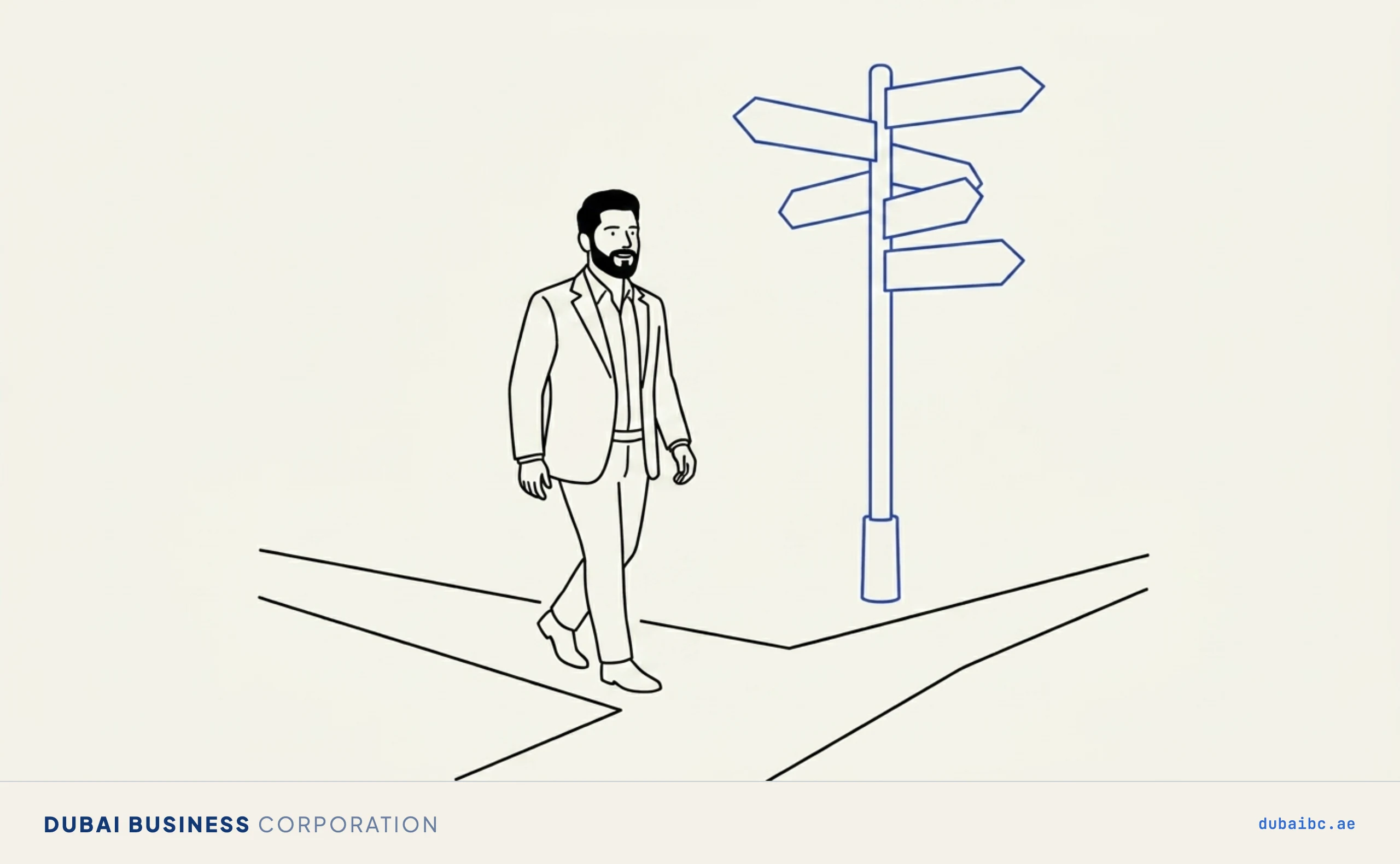 Ali follows a signpost through the setup steps.