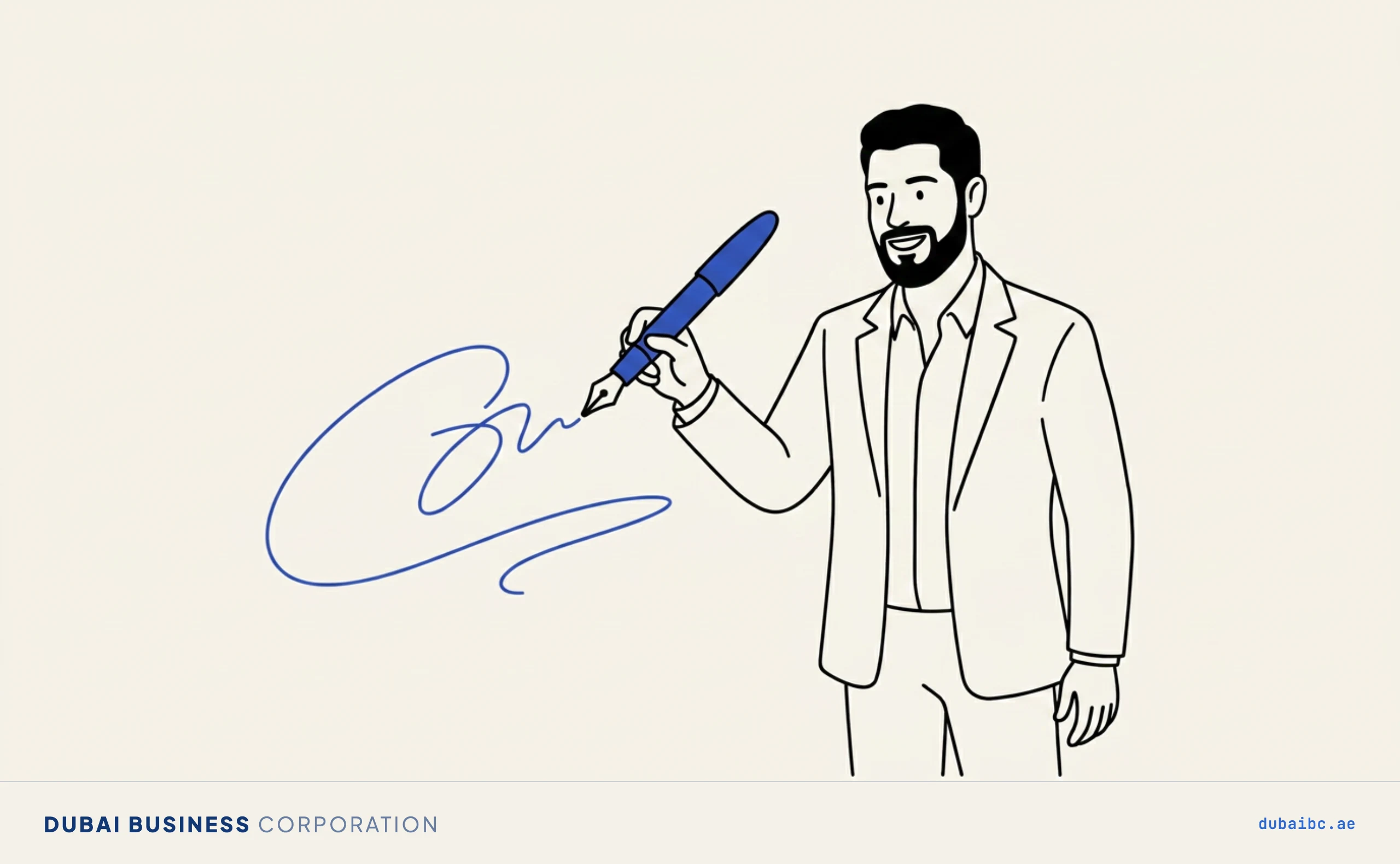Ali signing with a pen, the digital signature