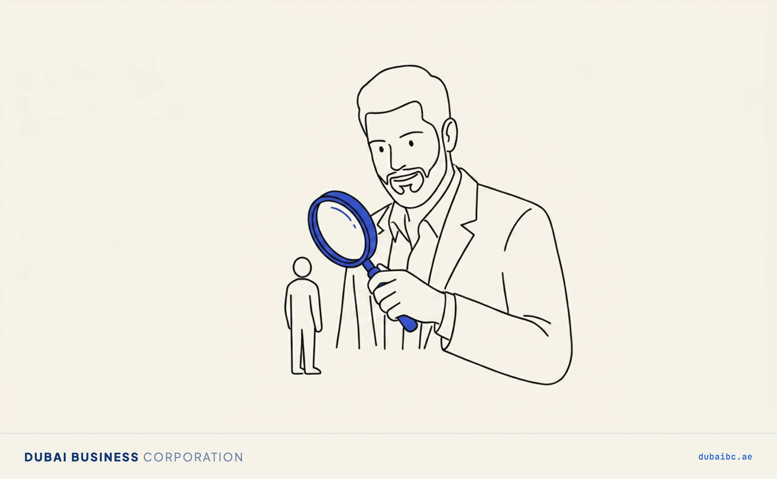 Ali with a magnifier over a person, why UBO rules exist