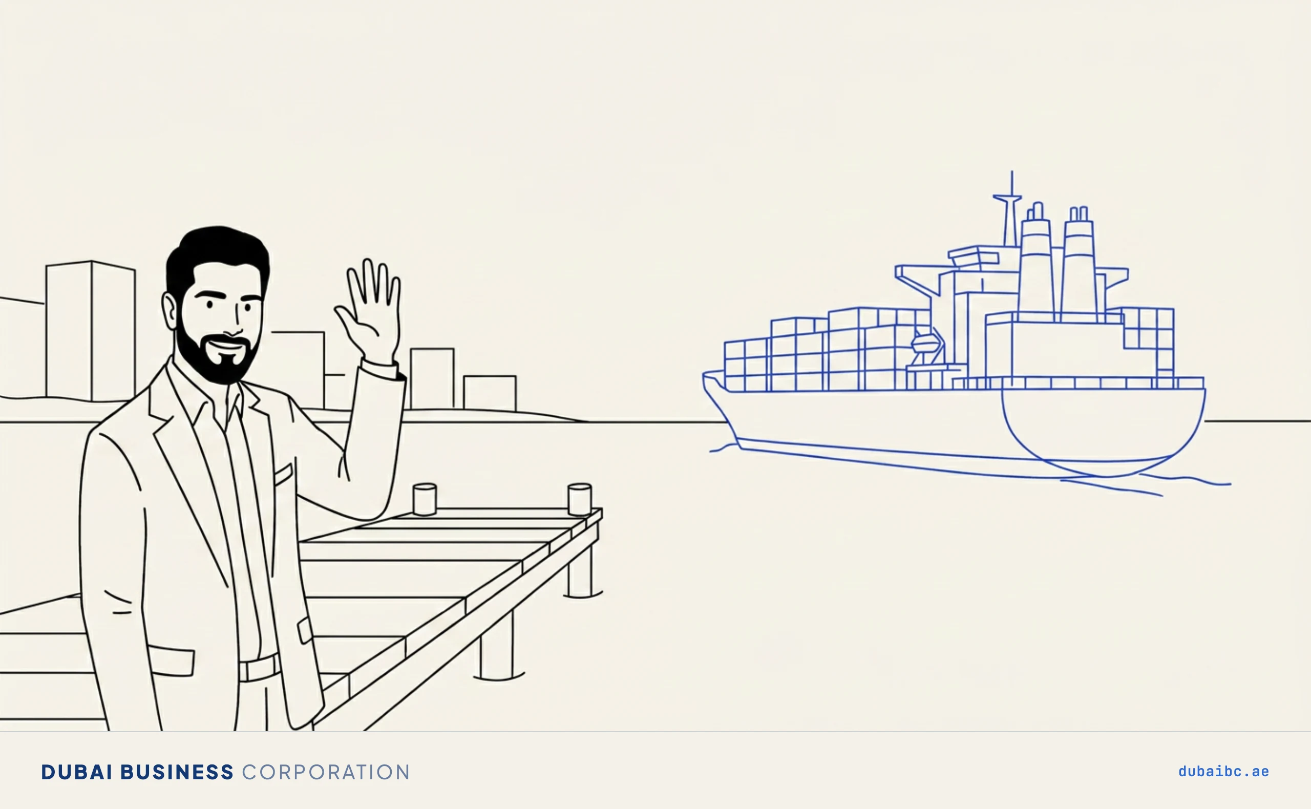 Ali sees off an export ship, zero-rated goods.