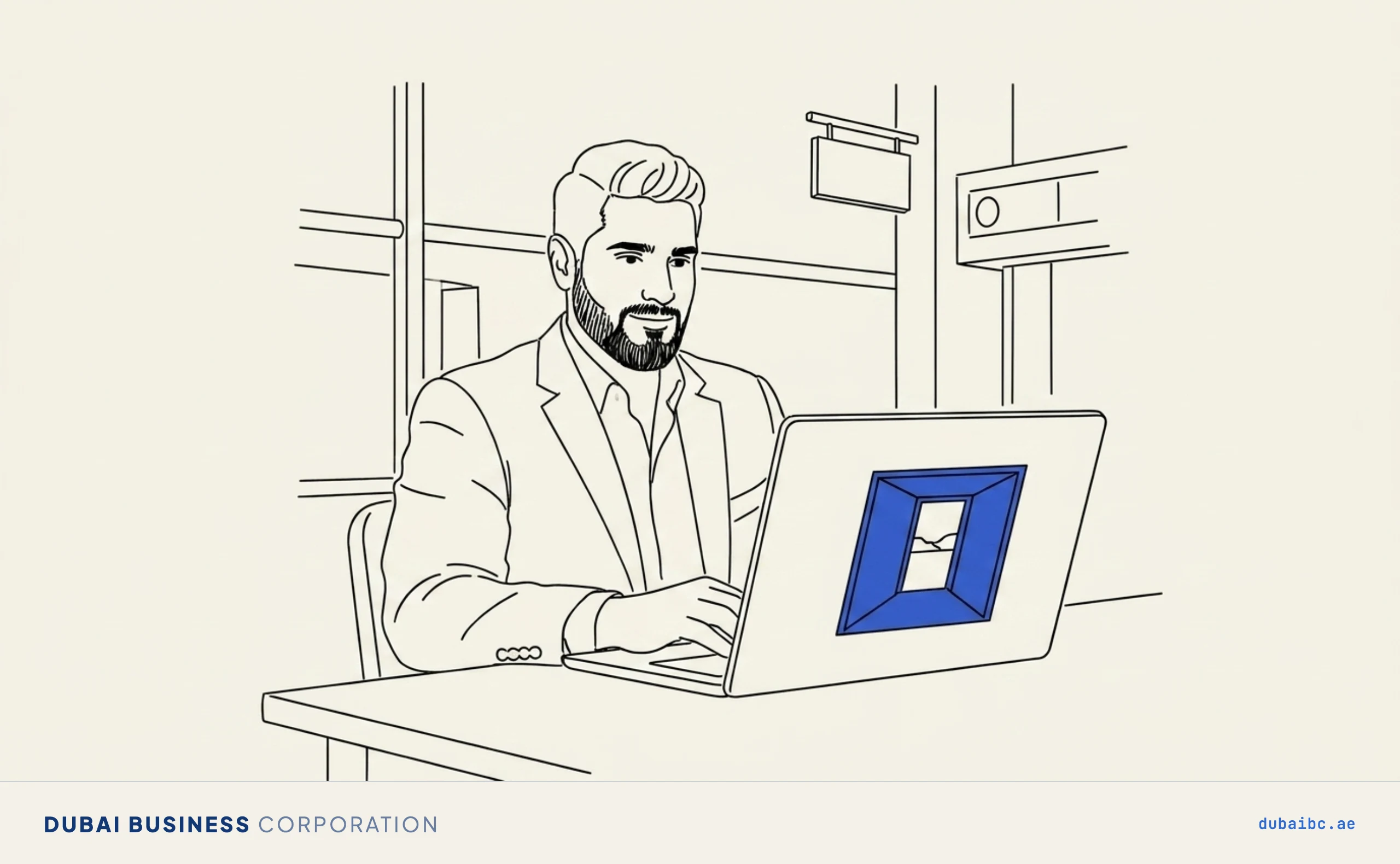 Ali at a laptop, the EmaraTax steps