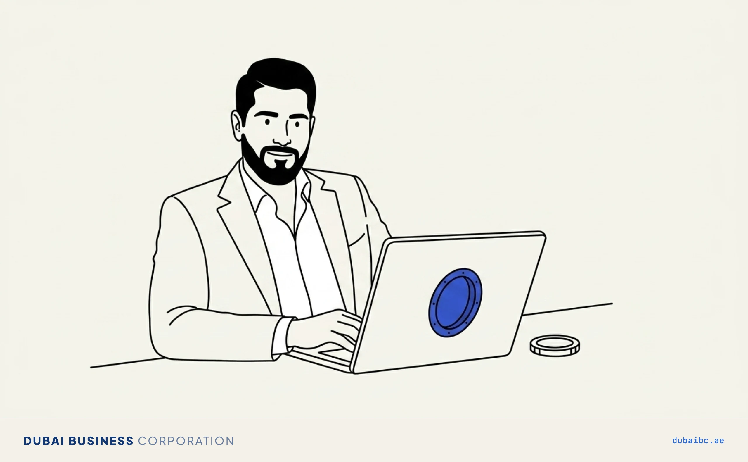 Ali at a laptop, the EmaraTax filing steps
