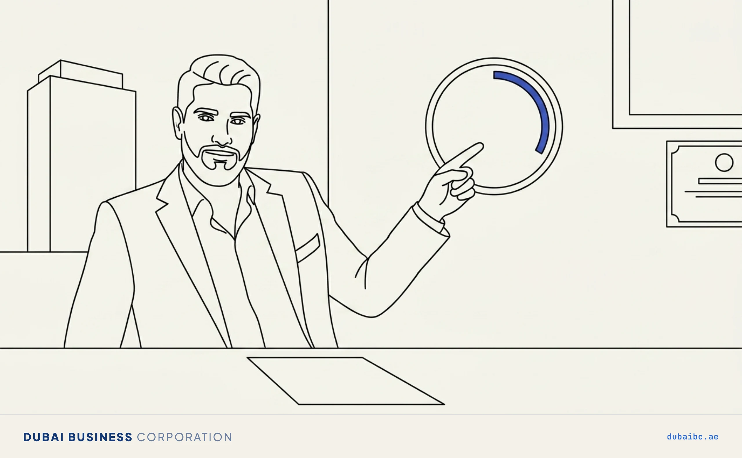 Ali points to a clock, the payment window.